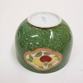 Amazon.co.jp: 有田焼 雅峯窯永泉作 蓋付き湯飲み 4客 丸盆 金彩